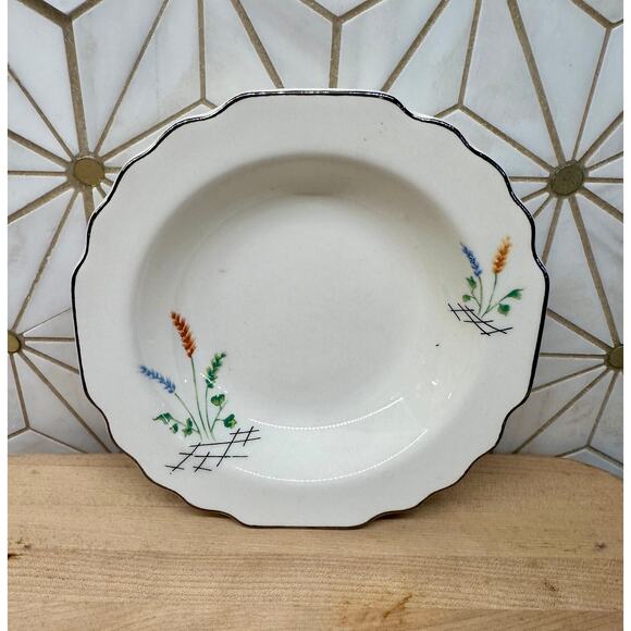 WS George Small Bowls | Asian Style, Multicolor Reeds,‎ Silver Trim | 1 of 9 - Picture 2 of 3